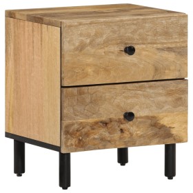 Mesita de noche de madera maciza de mango 40x33x46 cm de , Mesitas de noche - Ref: Foro24-356889, Precio: 80,99 €, Descuento: %