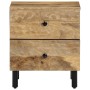 Mesita de noche de madera maciza de mango 40x33x46 cm de , Mesitas de noche - Ref: Foro24-356889, Precio: 80,65 €, Descuento: %