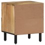 Mesita de noche de madera maciza de mango 40x33x46 cm de , Mesitas de noche - Ref: Foro24-356889, Precio: 80,65 €, Descuento: %