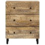 Solid mango wood auxiliary cabinet 60x33x75 cm by , Sideboards - Ref: Foro24-356894, Price: 208,37 €, Discount: %