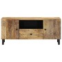 Mueble de TV madera maciza de mango 105x33x46 cm de , Muebles TV - Ref: Foro24-356905, Precio: 136,38 €, Descuento: %