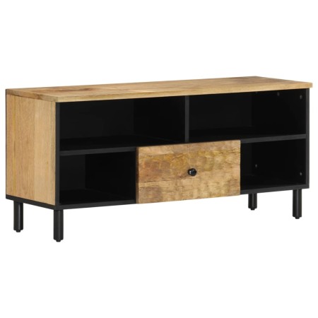 Mueble de TV madera maciza de mango 100x33x46 cm de , Muebles TV - Ref: Foro24-356907, Precio: 110,99 €, Descuento: %