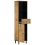 Solid mango wood bathroom cabinet 38x33x160 cm by , bathroom vanities - Ref: Foro24-356913, Price: 159,99 €, Discount: %