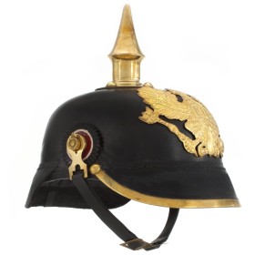 Réplica de casco de soldado prusiano LARP acero negro de vidaXL, Armas coleccionables - Ref: Foro24-286118, Precio: 78,19 €, ...