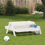 Mesa de pícnic con arenero de niños madera maciza pino blanco de , Mesas de jardín - Ref: Foro24-832593, Precio: 114,99 €, De...