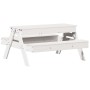 Mesa de pícnic con arenero de niños madera maciza pino blanco de , Mesas de jardín - Ref: Foro24-832593, Precio: 114,99 €, De...