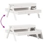 Solid white pine children's picnic table with sandbox by , Garden tables - Ref: Foro24-832593, Price: 114,01 €, Discount: %