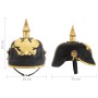 Réplica de casco de soldado prusiano LARP acero negro de vidaXL, Armas coleccionables - Ref: Foro24-286118, Precio: 78,19 €, ...