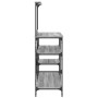 Estantería de cocina madera ingeniería metal gris 90x40x132 cm de , Contenedores para utensilios de cocina - Ref: Foro24-8454...