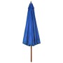 Sombrilla de jardín con palo de madera azul celeste 330 cm de vidaXL, Sombrillas - Ref: Foro24-47219, Precio: 102,99 €, Descu...