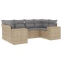 Set Gartensofas mit Kissen 6 Stück synthetisches Rattan beige von , Gartensets - Ref: Foro24-3255316, Preis: 543,25 €, Rabatt: %