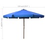 Sombrilla de jardín con palo de madera azul celeste 330 cm de vidaXL, Sombrillas - Ref: Foro24-47219, Precio: 102,99 €, Descu...