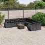 Garden sofa set 11 pieces and black synthetic rattan cushions by , Garden sets - Ref: Foro24-3257525, Price: 676,62 €, Discou...