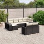 Set Gartensofas 10 Stück Kissen synthetisches Rattan schwarz von , Gartensets - Ref: Foro24-3228896, Preis: 554,56 €, Rabatt: %