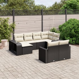 Garden sofa set 10 pieces with black synthetic rattan cushions by , Garden sets - Ref: Foro24-3228896, Price: 554,56 €, Disco...