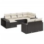 Set Gartensofas 10 Stück Kissen synthetisches Rattan schwarz von , Gartensets - Ref: Foro24-3228896, Preis: 555,22 €, Rabatt: %