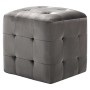 Mesitas de noche 2 unidades terciopelo gris 30x30x30 cm de vidaXL, Mesitas de noche - Ref: Foro24-249017, Precio: 81,12 €, De...