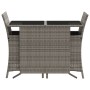 Garden chairs and table with cushions 3 pieces gray PE rattan by , Garden sets - Ref: Foro24-365119, Price: 209,99 €, Discoun...