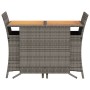 Garden chairs and table with cushions 3 pieces gray PE rattan by , Garden sets - Ref: Foro24-365125, Price: 196,43 €, Discoun...