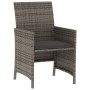 Garden chairs and table with cushions 3 pieces gray PE rattan by , Garden sets - Ref: Foro24-365125, Price: 196,43 €, Discoun...