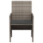 Garden chairs and table with cushions 3 pieces gray PE rattan by , Garden sets - Ref: Foro24-365119, Price: 210,00 €, Discoun...