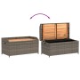 Acacia wood and grey PE rattan storage bench 100x50x52 cm by , garden benches - Ref: Foro24-365950, Price: 138,86 €, Discount: %