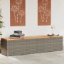 Akazie Rattan grau Holz Garten Aufbewahrungsbox 220x50x54cm von , Aufbewahrungsboxen für den Außenbereich - Ref: Foro24-36595...