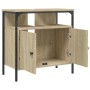 Bathroom vanity cabinet in Sonoma oak engineered wood, 60x30x60 cm. by , Dressing tables - Ref: Foro24-842437, Price: 62,61 €...