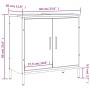 Bathroom vanity cabinet in gray Sonoma engineered wood, 60x30x60 cm. by , Dressing tables - Ref: Foro24-842449, Price: 65,35 ...