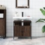 Bathroom vanity cabinet made of engineered oak wood in brown, measuring 60x30x60 cm. by , Dressing tables - Ref: Foro24-84244...