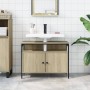 Bathroom vanity cabinet in Sonoma oak engineered wood, 80x30x60 cm. by , Dressing tables - Ref: Foro24-842442, Price: 67,08 €...