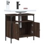 Bathroom vanity cabinet made of engineered oak wood in brown, measuring 60x30x60 cm. by , Dressing tables - Ref: Foro24-84244...