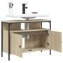 Bathroom vanity cabinet in Sonoma oak engineered wood, 80x30x60 cm. by , Dressing tables - Ref: Foro24-842442, Price: 67,08 €...