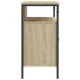 Bathroom vanity cabinet in Sonoma oak engineered wood, 80x30x60 cm. by , Dressing tables - Ref: Foro24-842442, Price: 67,08 €...