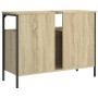 Bathroom vanity cabinet in Sonoma oak engineered wood, 80x30x60 cm. by , Dressing tables - Ref: Foro24-842442, Price: 67,08 €...