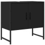 Bathroom sink cabinet in black engineered wood, 60x33x60 cm. by , Dressing tables - Ref: Foro24-842456, Price: 54,49 €, Disco...