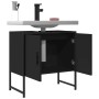 Bathroom sink cabinet in black engineered wood, 60x33x60 cm. by , Dressing tables - Ref: Foro24-842456, Price: 54,49 €, Disco...