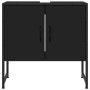 Bathroom sink cabinet in black engineered wood, 60x33x60 cm. by , Dressing tables - Ref: Foro24-842456, Price: 54,49 €, Disco...