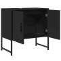 Bathroom sink cabinet in black engineered wood, 60x33x60 cm. by , Dressing tables - Ref: Foro24-842456, Price: 54,49 €, Disco...