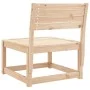 Solid pine wood garden sofa by , Outdoor sofas - Ref: Foro24-844669, Price: 49,40 €, Discount: %
