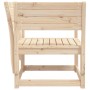 Silla de jardín madera madera maciza de pino de , Sofás de exterior - Ref: Foro24-844674, Precio: 69,99 €, Descuento: %