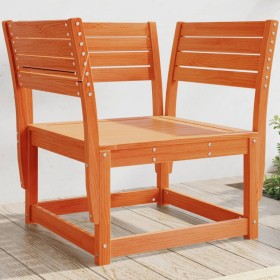 Garden chair made of solid pine wood in brown wax. by , Outdoor sofas - Ref: Foro24-844676, Price: 92,99 €, Discount: %