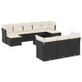 Set mit 11 Stück Gartensofas und Kissen synthetisches Rattan schwarz von , Gartensets - Ref: Foro24-3250175, Preis: 676,79 €,...