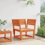 Garden chair made of solid pine wood in brown wax. by , Outdoor sofas - Ref: Foro24-844676, Price: 92,73 €, Discount: %