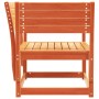 Garden chair made of solid pine wood in brown wax. by , Outdoor sofas - Ref: Foro24-844676, Price: 92,73 €, Discount: %