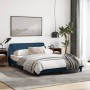 Estructura de cama con cabecero de tela azul 140x190 cm de , Camas y somieres - Ref: Foro24-373171, Precio: 167,46 €, Descuen...