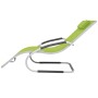 Aluminum sun lounger with green textilene cushion by vidaXL, Loungers - Ref: Foro24-47780, Price: 99,63 €, Discount: %