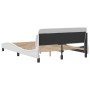 Bed frame with black synthetic leather headboard 140x190cm by , Beds and slatted bases - Ref: Foro24-373178, Price: 147,67 €,...