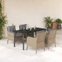 5-piece garden dining set with beige synthetic rattan cushions by , Garden sets - Ref: Foro24-3211986, Price: 585,02 €, Disco...