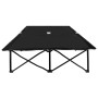 Black steel folding double lounger by vidaXL, Loungers - Ref: Foro24-47760, Price: 110,61 €, Discount: %